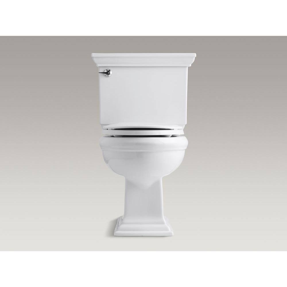 KOHLER Memoirs Stately 2-Piece 1.28 GPF Single Flush Round Toilet with AquaPiston Flushing Technology in White K-3933-0