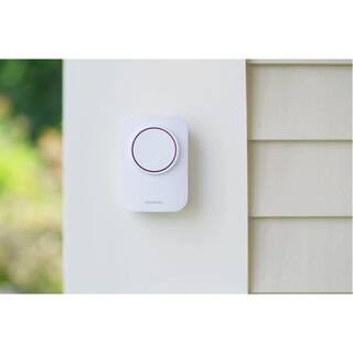 SimpliSafe Smart IndoorOutdoor Siren Alarm Wi-Fi Connected Wireless (Battery) - White (1-Pack) AUS301