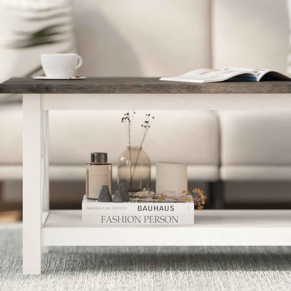 Classic Solid Wood Farmhouse Coffee Table