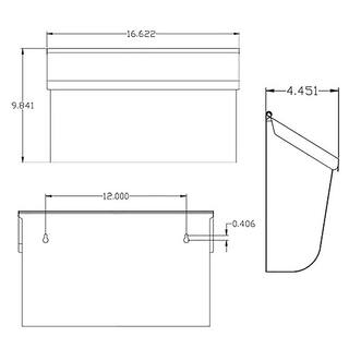 Architectural Mailboxes Woodlands Black Medium Steel Wall Mount Mailbox L4010WBAM