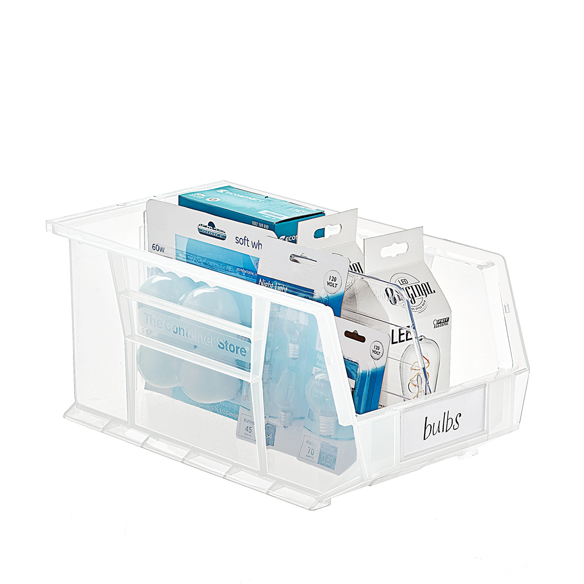 Utility Medium Stackable Plastic Bins