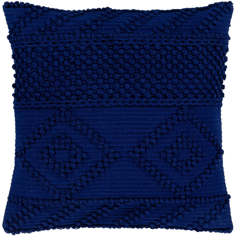 Nadra Diamond Textured Bohemian Throw Pillow