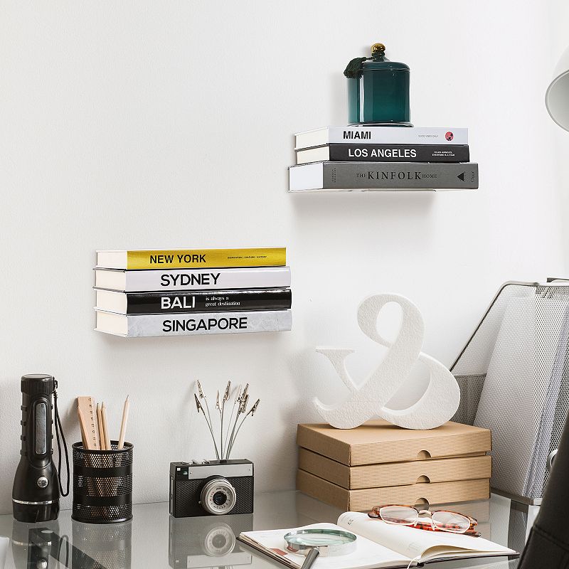 Sorbus Invisible Floating Bookshelf