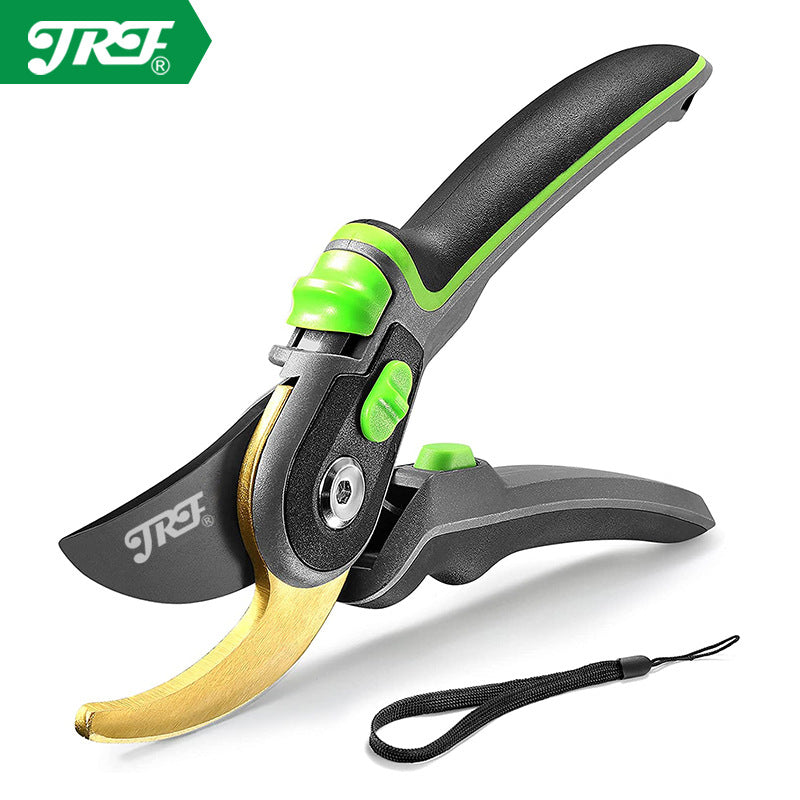 Pruning Shears with Blade Lock Handheld Garden Pruner Portable Hand Pruner Gardening Scissors for Courtyard Balcony Garden