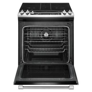 Maytag 5.8 cu. ft. Slide-In Gas Range with True Convection in Fingerprint Resistant Stainless Steel MGS8800FZ