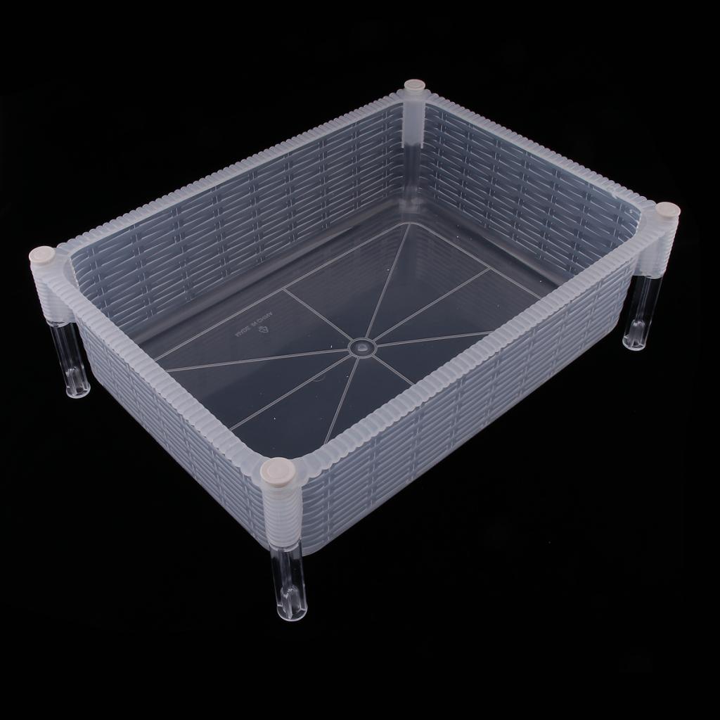 Clear Reptile Turtle Tank Aquarium Box for Small to Large Reptile Fishes