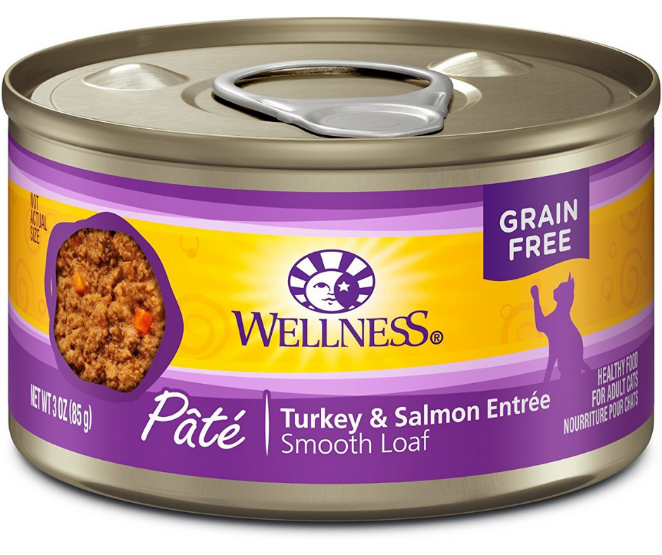 Wellness Complete Health Pâté - All Breeds， Adult Cat Turkey and Salmon