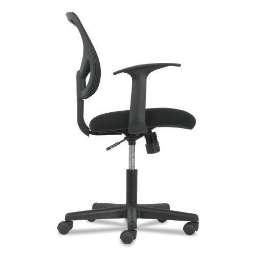 Sadie 1-Oh-Two Mid-Back Task Chairs， Supports Up to 250 lb， 17 to 22 Seat Height， Black (VST102)