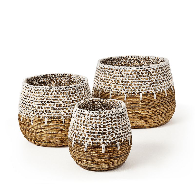 Saddle River Honeycomb Banana Basket 3-piece Set