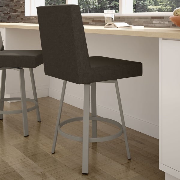 Amisco Hartman Swivel Counter and Bar Stool