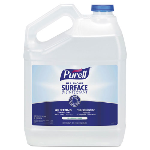 Gojo Purell Healthcare Surface Disinfectant | Fragrance Free， 128 oz Bottle， 4