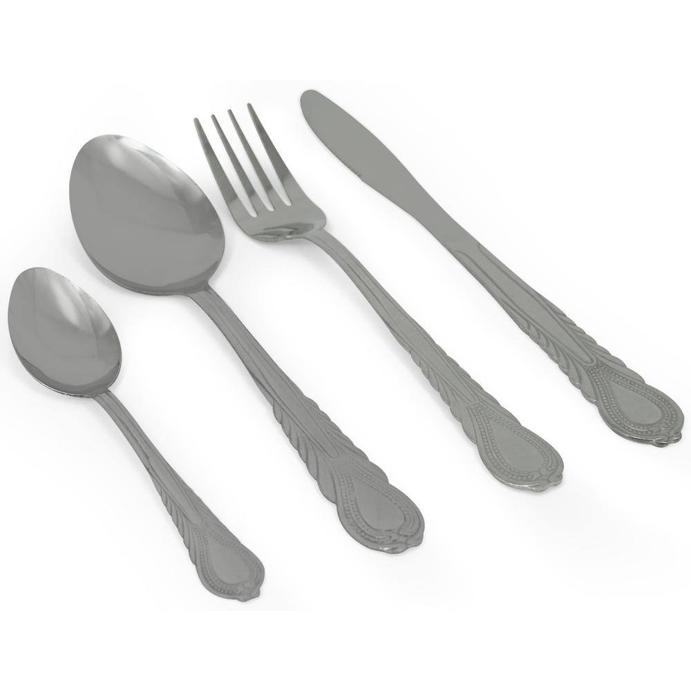 ExcelSteel 16 Pc Stainless Steel Flatware Set 492