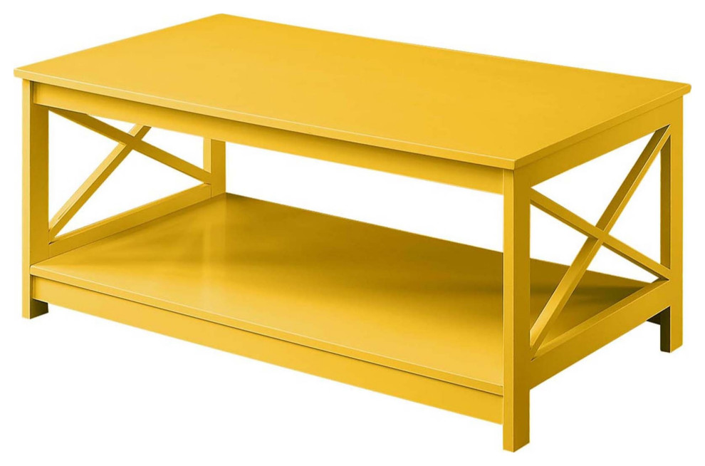 Oxford Coffee Table With Shelf   Contemporary   Coffee Tables   by VirVentures  Houzz