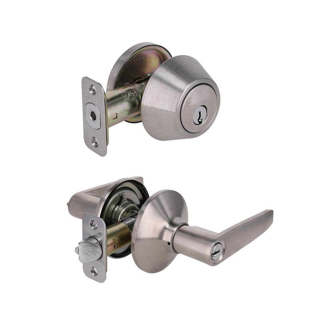 Defiant Olympic Stainless Steel Handle Combo Door Knob Set MG6L1