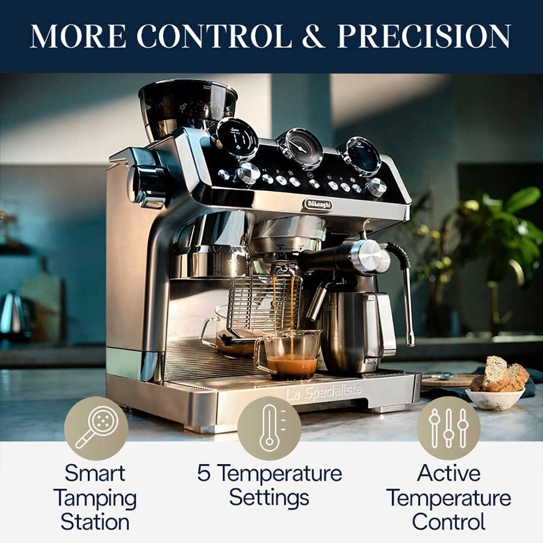 DeLonghi La Specialista Maestro Espresso Machine With LatteCrema Automatic Milk Frother