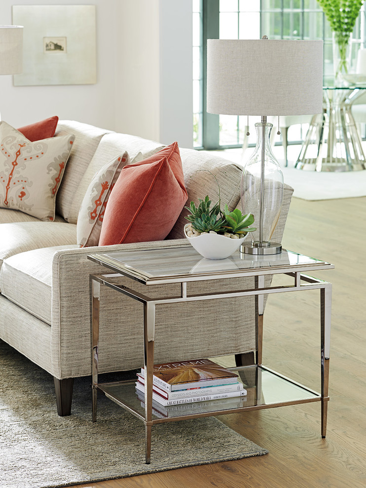 Lexington Ariana Athene Stainless End Table  Platinum 732 955C   Contemporary   Side Tables And End Tables   by Emma Mason  Houzz