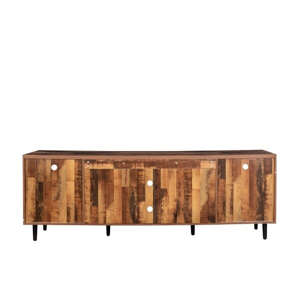 JASIWAY TV Stand Modern Wood Media Entertainment Center Console Table