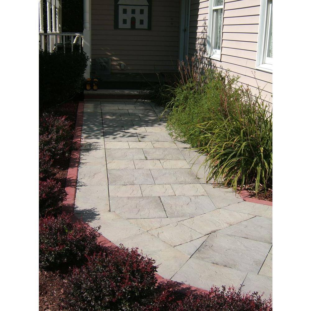 Nantucket Pavers Patio-on-a-pallet 10 ft. x 10 ft. Gray Variegated Dutch York-Stone Concrete Pavers (44 Pieces100 Sq Ft) 31022