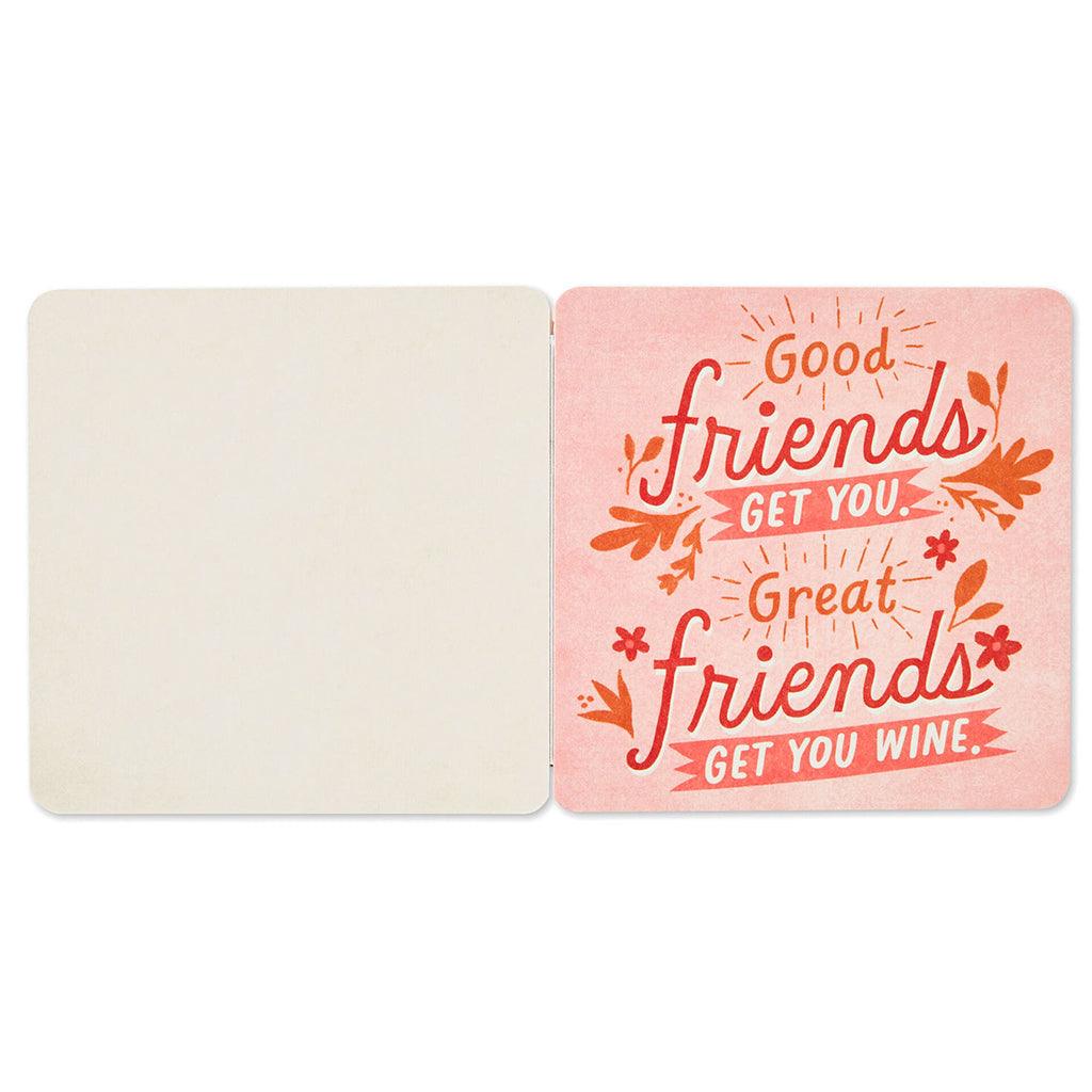 Hallmark  Stop and Smell the Rosé 20 Coasters Celebrating Friends (And Wine) Book