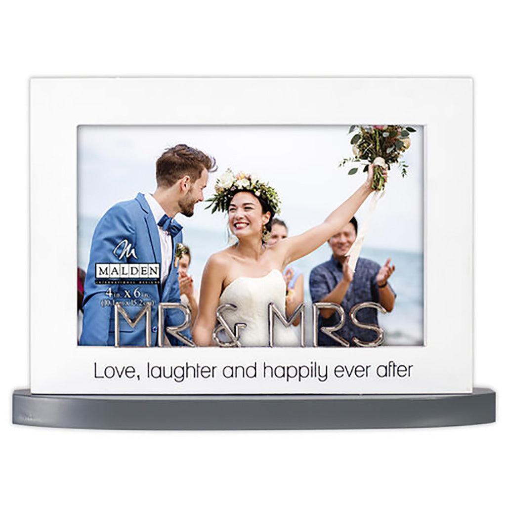 Malden  4x6 Mr. & Mrs. Modern Statement Frame