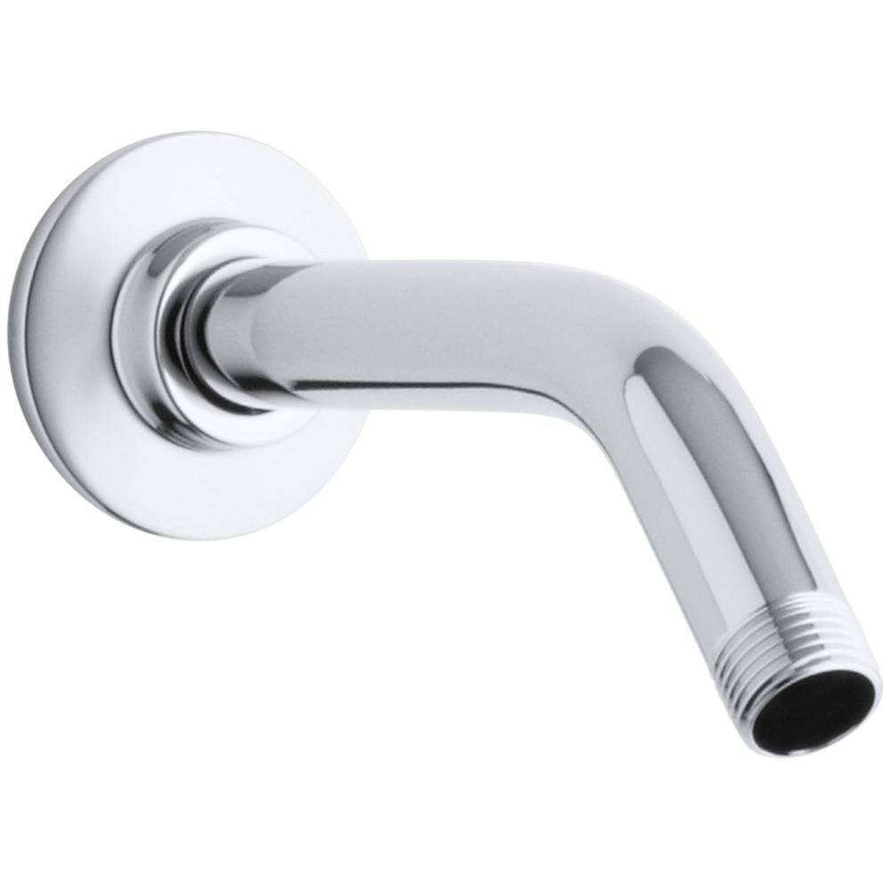 KOHLER 7-12 in. Shower Arm and Flange in Polished Chrome K-7397-CP