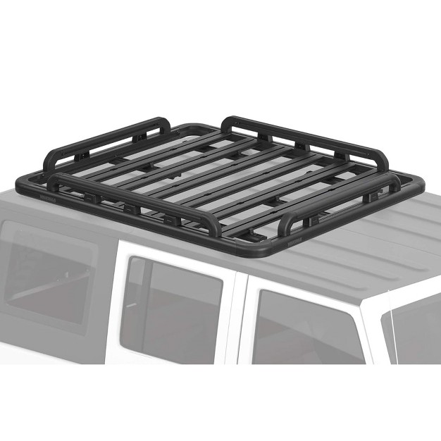 Yakima 55 By 49 Inch Aluminum Locknload Perimeter Raised Rail Kit For Roof Rack Fits Most T Slot Equipped Platforms Black 4 Rails