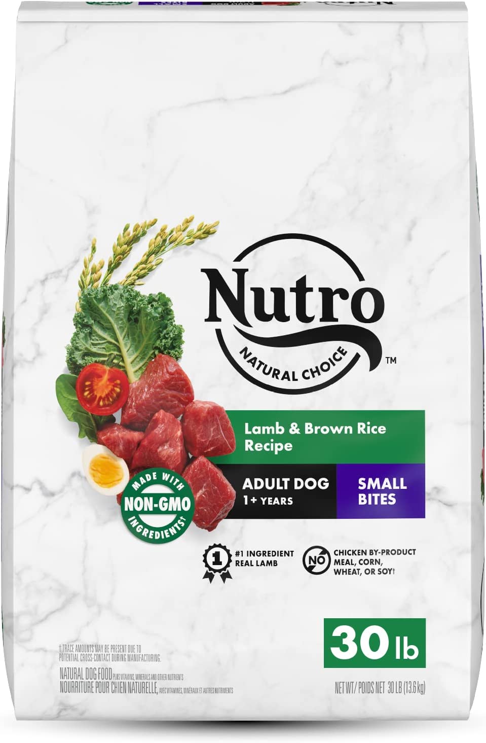 Nutro Natural Choice Small Bites Adult Lamb and Brown Rice Recipe Dry Dog Food 30 Pound (Pack of 1)