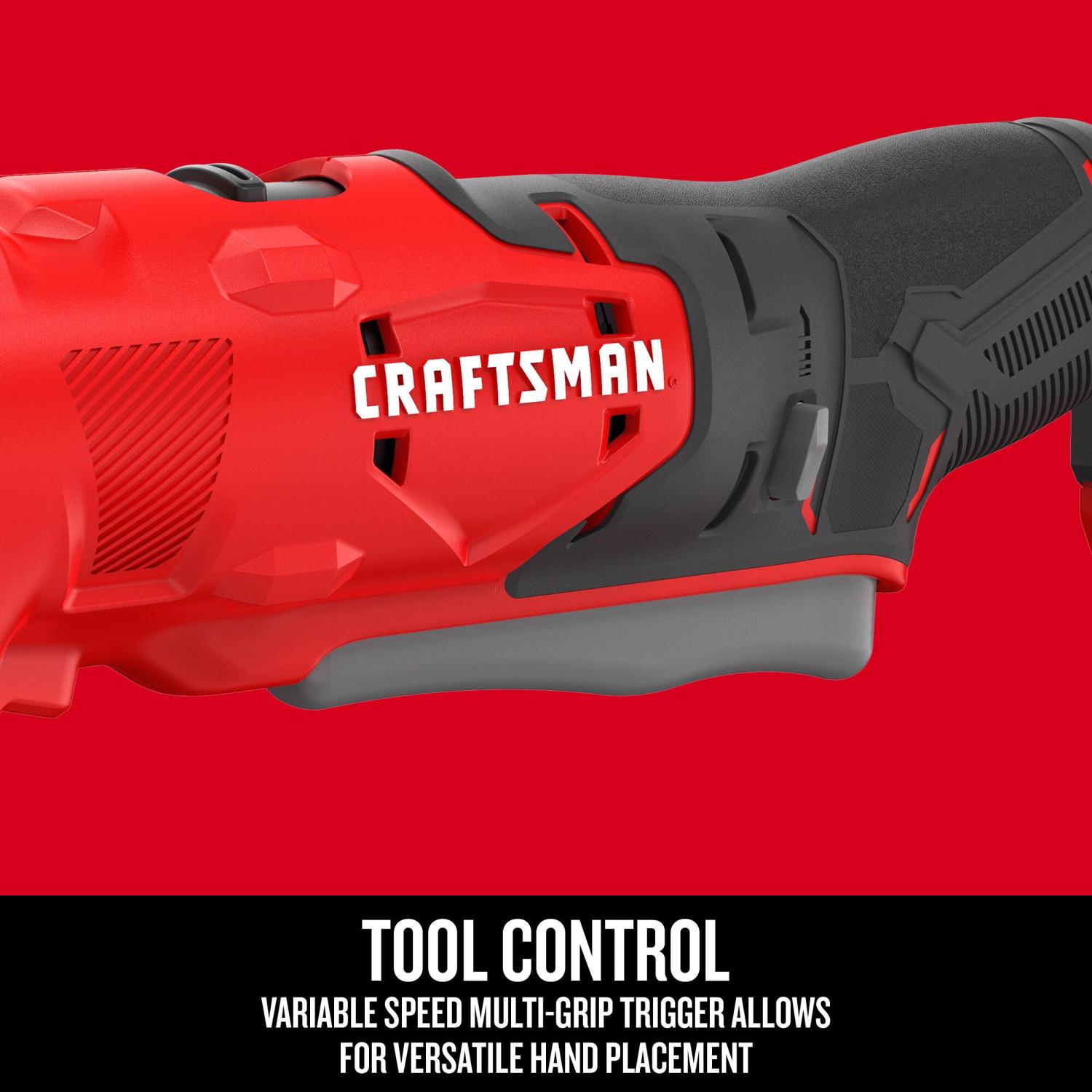 Craftsman V20 20 V 3/8 in. Brushed Cordless Right Angle Drill Tool Only