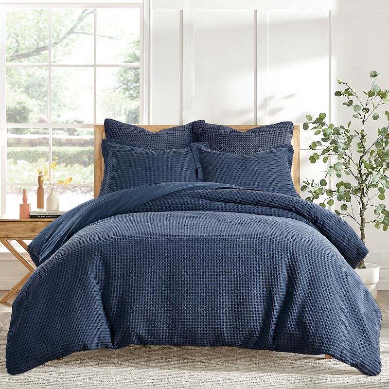 Levtex Home Cloud Waffle Taupe Duvet Set