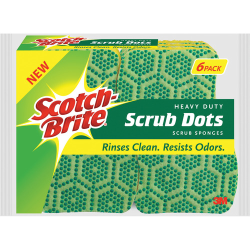 ScotchBrite Scrub Dots Heavyduty Scrub Sponge  MMM303064