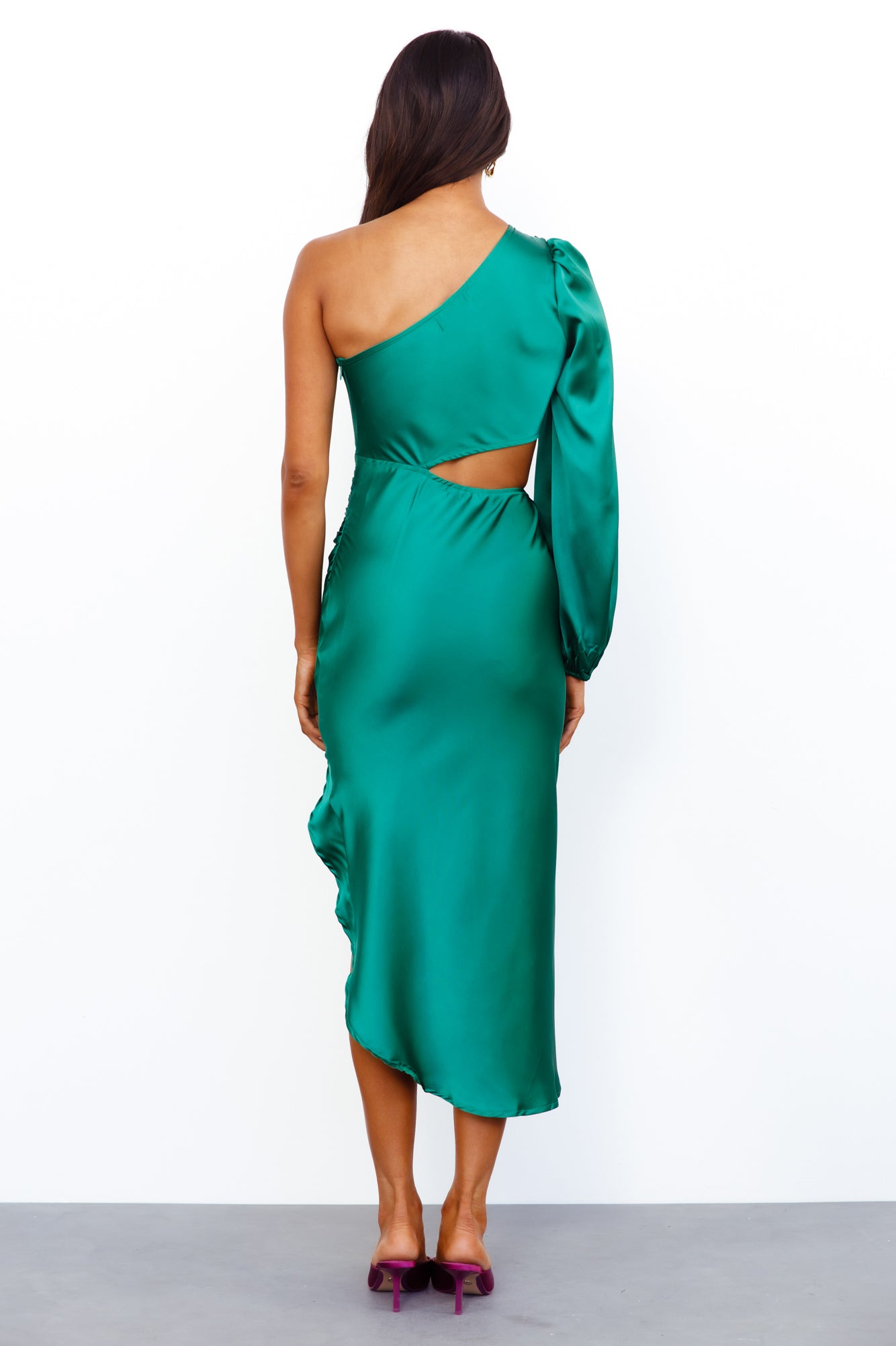 Secret Weapon Midi Dress Green