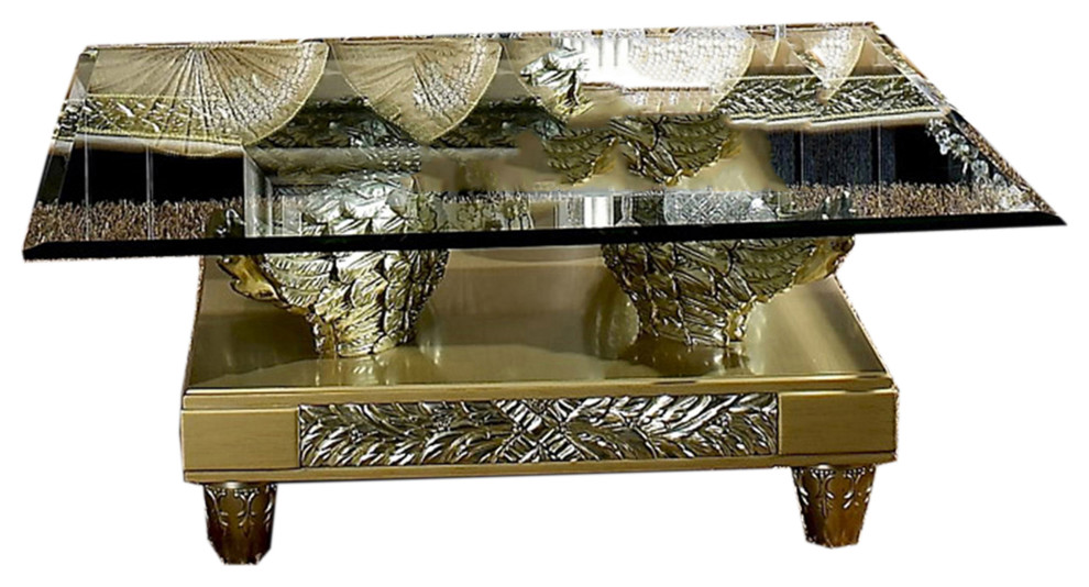 Aries Coffee Table   Traditional   Coffee Tables   by Infinity Furniture  Houzz