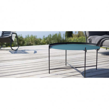 Table basse de jardin， table salon de jardin Ø76cm - Edge Tray HOUE