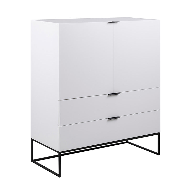 SVANA Tall Sideboard 100cm - White