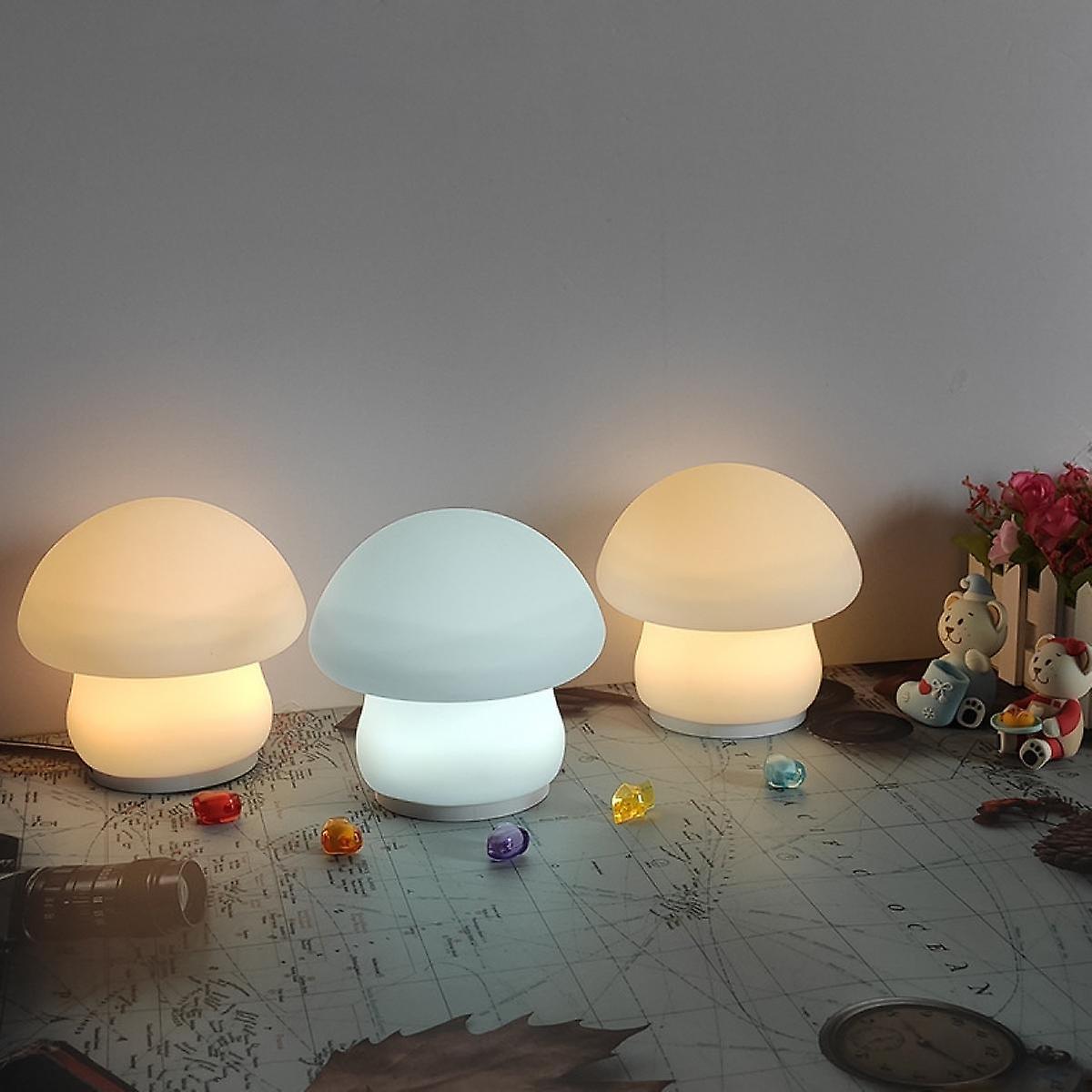 Cute Mushroom Night Light Atmosphere Lamp Decoration Children's Room Silica Gel Bedroom Bed Bed Sleep Light