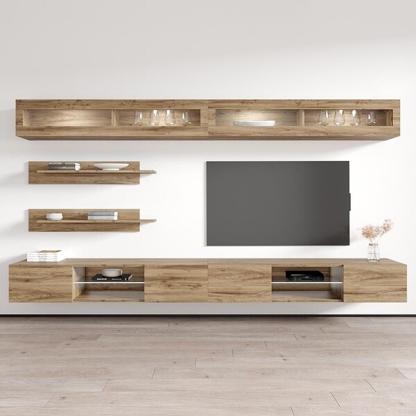 Fly I2 33TV Wall Mounted Floating Modern Entertainment Center