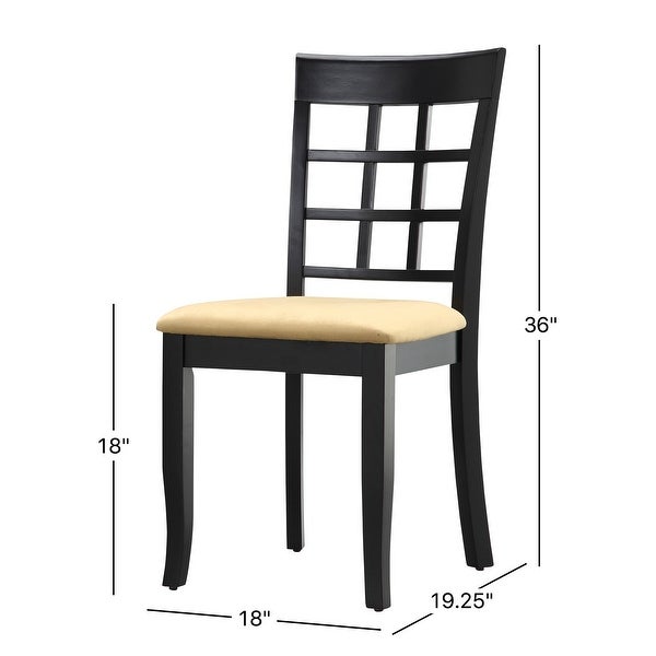 Wilmington Black Wood Dining Set by iNSPIRE Q Classic