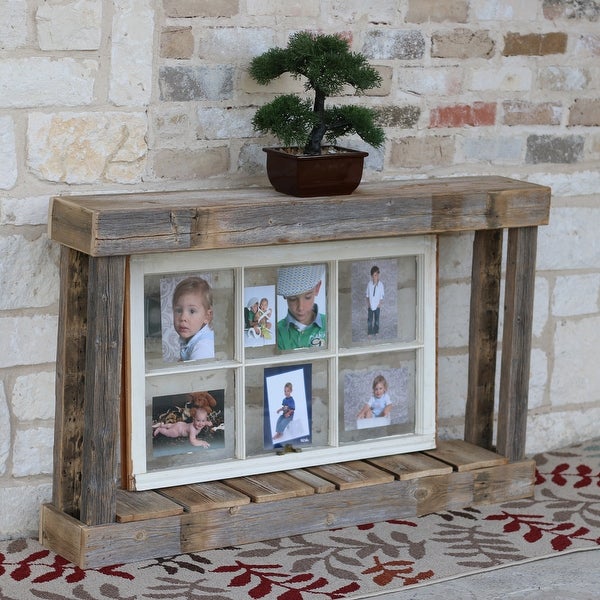 46-inch Rustic Distressed Reclaimed Wood Console Table