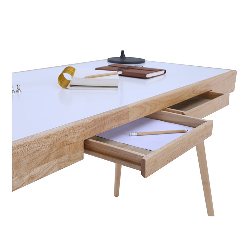 RETH Study Desk 120cm - Natural & White