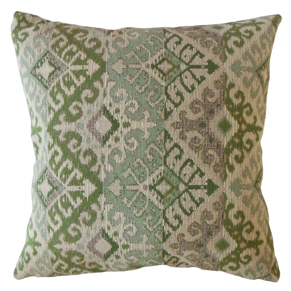 The Pillow Collection Xava Ikat Decorative Throw Pillow