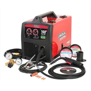 Lincoln Electric Weld-Pak 140 Amp MIG and Flux-Core Wire Feed Welder 115V Aluminum Welder with Spool Gun sold separately K2514-1