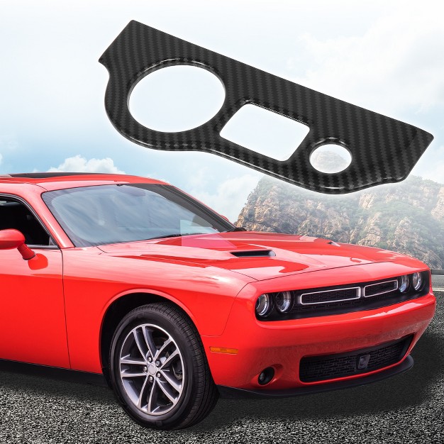 Unique Bargains Center Console Headlight Knob Switch Trim For Dodge Challenger 15 20 Black 1pcs