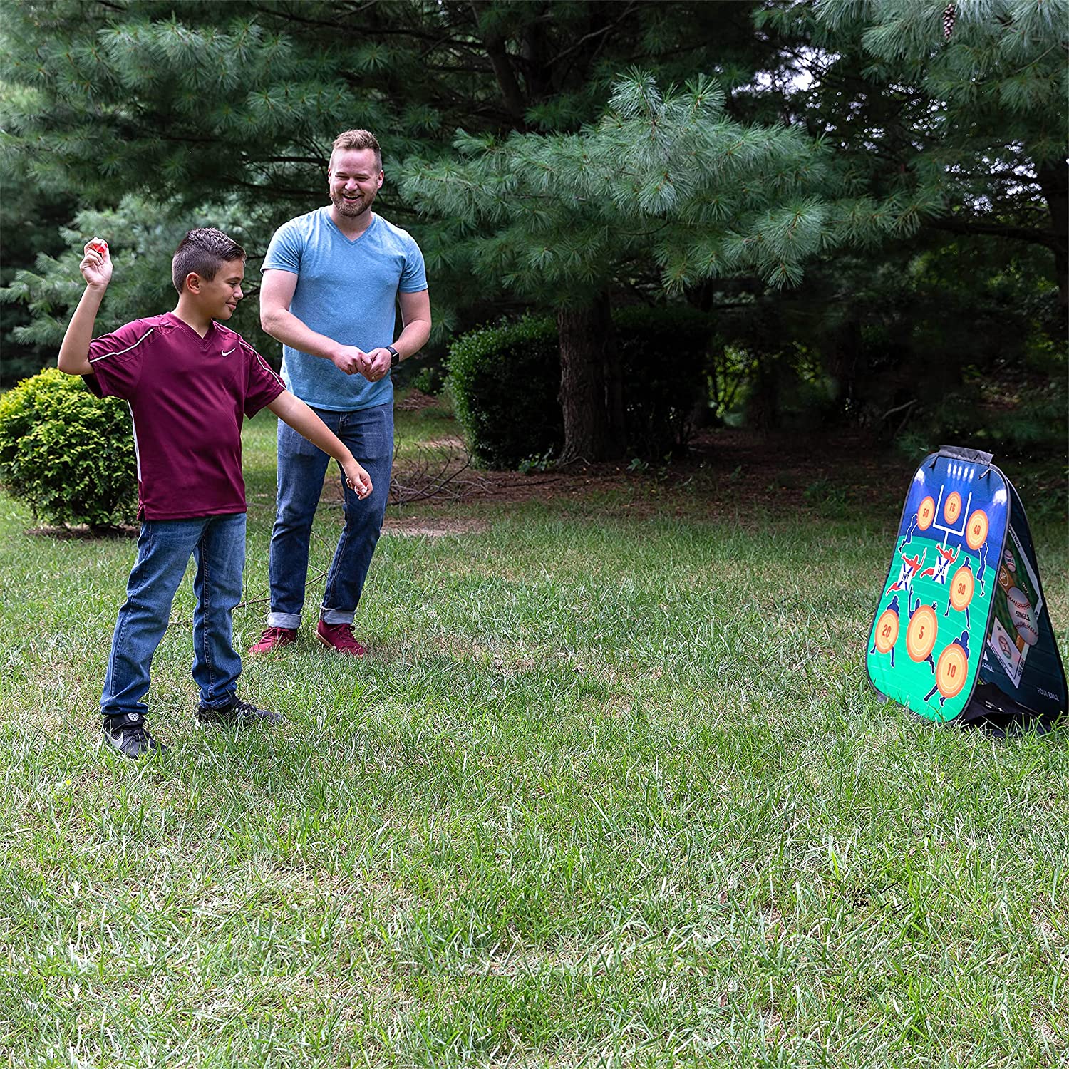 GUD 3 in 1 Dart Board， Football， Baseball sports Game， Target Toss Toys， Kids Adults and Family sports Gift Set， Indoor Outdoor Yard Lawn Boys Birthday All Year Old Ages