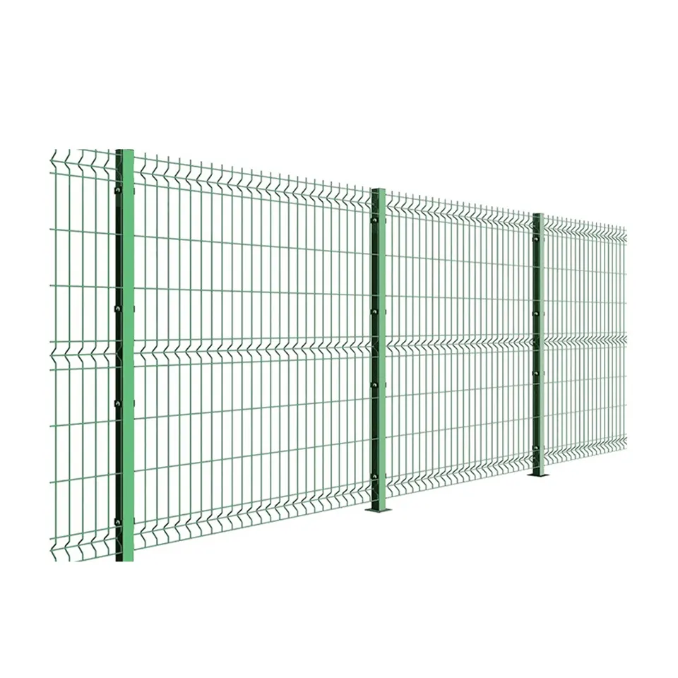 Wholesale metal galvanized Hot sale factory price 3d bending welded fence panel  custom 3d curved fence for garden and home