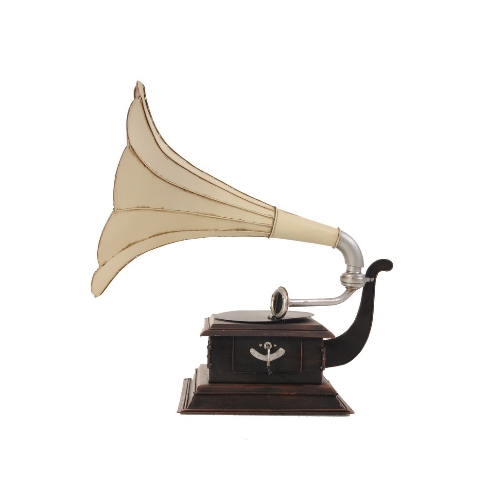 c1911 HMV Gramophone Built to Scale Model Sculpture   15.5\