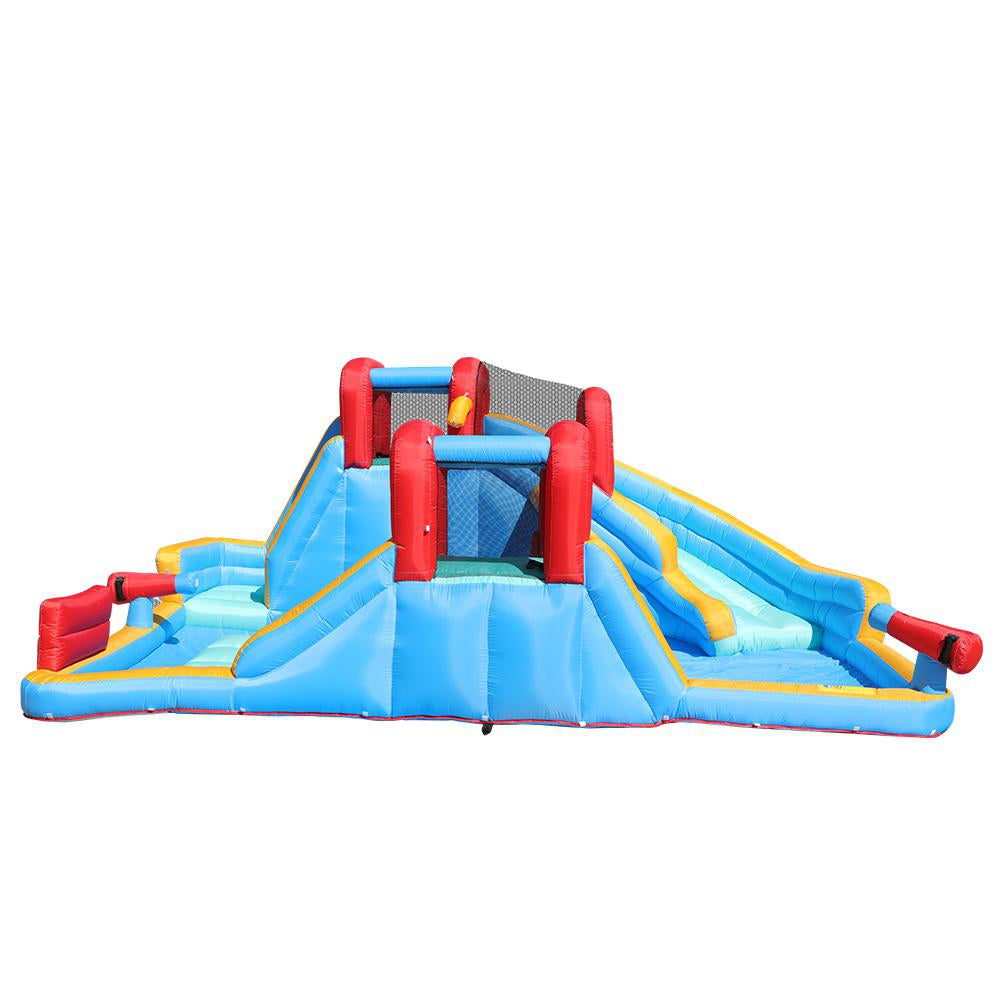 Inflatable Bounce House,Bouncy House with Slide and 750W Air Blower, Kids Bouncy Castle for Outdoor Backyard