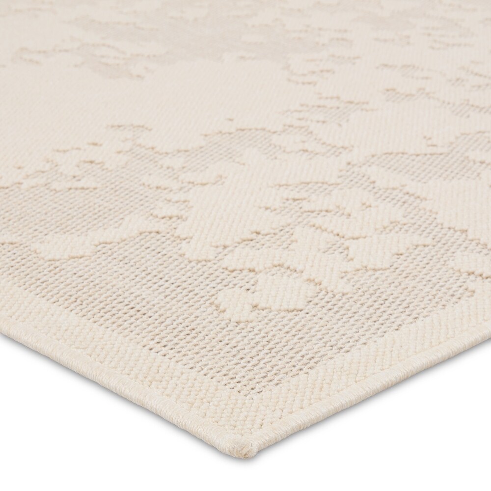 Paradox Indoor/Outdoor Abstract Cream Area Rug