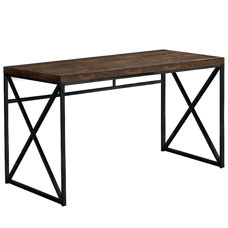 Monarch Distressed X-Frame Computer Desk