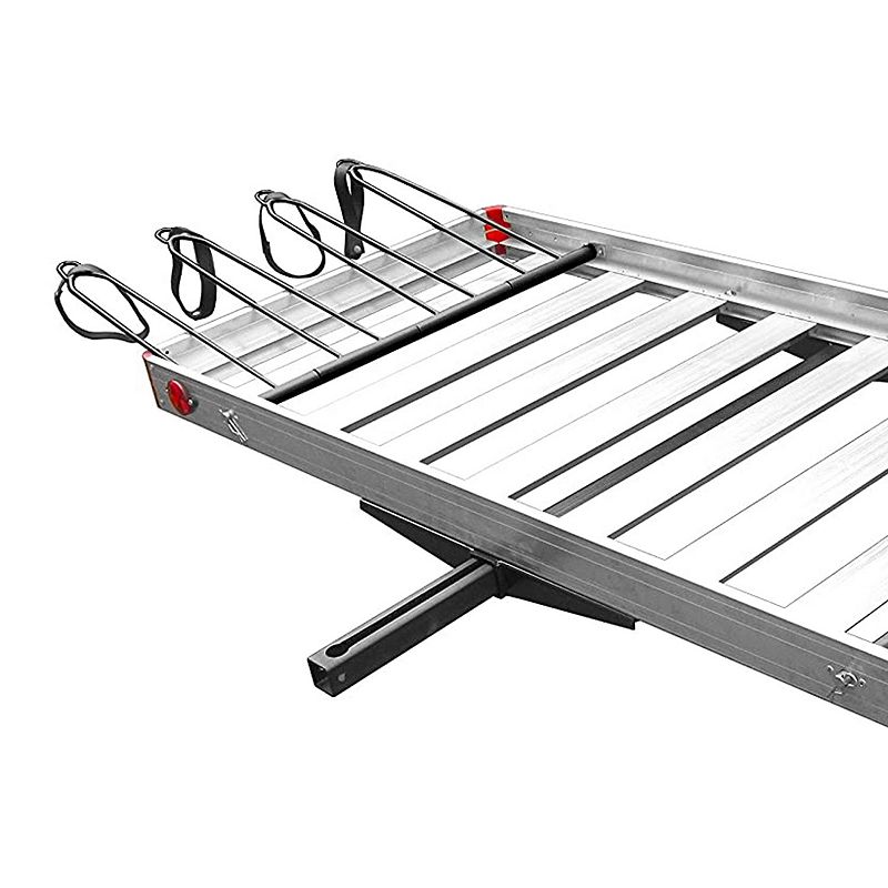 Tow Tuff TTF-2762ACBR Heavy Duty 2-in-1 Aluminum Cargo Carrier with Bike Rack