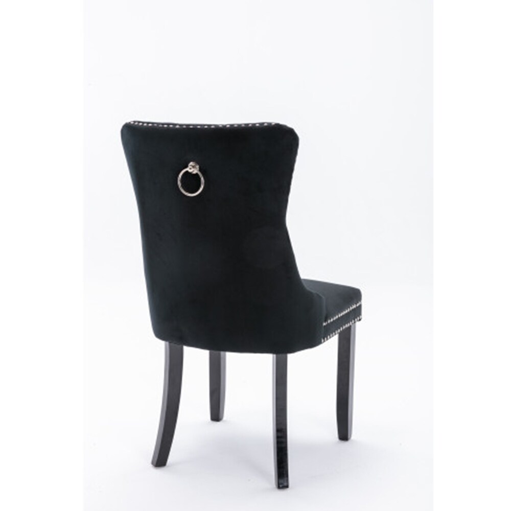 Tufted Solid Wood Velvet Upholstered Dining Chair